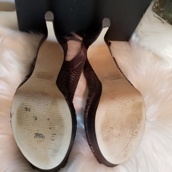 Guess brown open toe High Heel Shoes - Picture 6 of 7